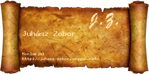 Juhász Zobor névjegykártya